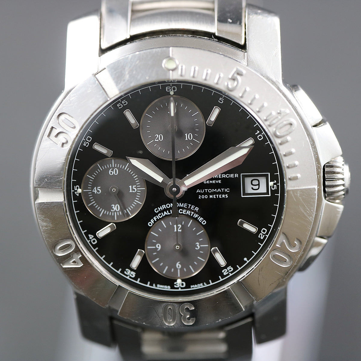 Baume & Mercier Capeland Chronograph XL – Ref 65352 – SS – Cal