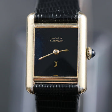 Cartier Tank Must De – Argent – Plaque Or – Cal 78-1  - Small size