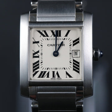 Cartier Tank Francaise in SS – Ref 2465 – Quartz movt – Full Set