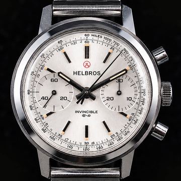Helbros Invicible Chronograph – Valjoux 7733 - SS – 35mm - Serviced