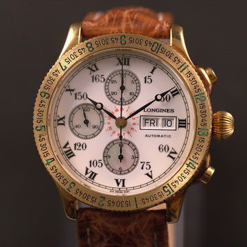Longines Lindbergh 18K YG – Ref L26026 – Automatic – 2000 - With papers