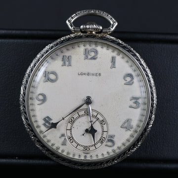 Longines – 14 white gold filled – Cal 17.89 ABC – 44mm -1925