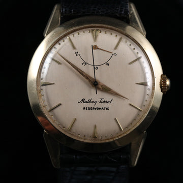 Mathey Tissot Reservomatic – 14K YG - 1960’s - Serviced