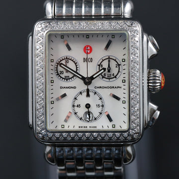 Michele Deco Diamond Chronograph – MW06A01 – MOP - SS - Quartz - Serviced