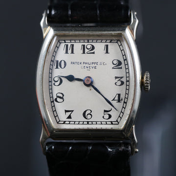 Patek Philippe Tonneau – 18K WG – Cal 9 – 1924 - Full Set - Serviced
