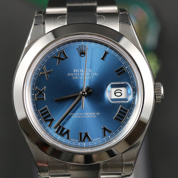 Rolex Oyster Perpetual Datejust 123600 blue dial – SS – 41mm - Cal 3235 – 2023