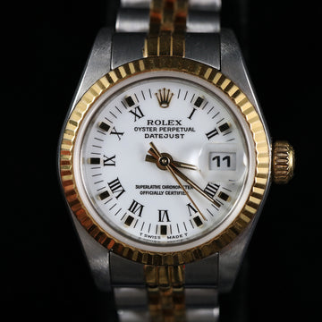 Rolex Oyster Perpetual Datejust – Ref 69173 – 2 tone -Enamel dial – 1986 – Full Set - One owner