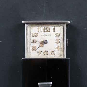 UTI Watch Paris – Autokeir - Traveling Clock – Silver .925 - Vintage