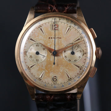 Zenith Chronograph – 18K YG – Caliber 156 – 37.50mm - Serviced