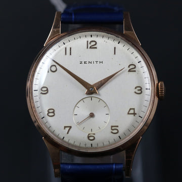 Zenith 18K rose gold with caliber 106 – 33mm – Serviced