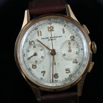 Baume & Mercier Chrono – 18K YG - Landeron 48 – 1950’s - Serviced