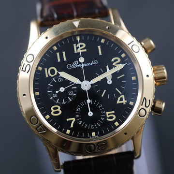 Breguet Pilot Aeronavale Type XX 3800 – Ref B3800BA-92-1W6 – 18K YG – 1995 – Full Set