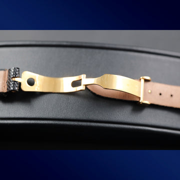 Breguet Clasp 18K YG with diamond - Very rare – Come with black strap - 14mm