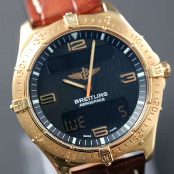 Breitling Aerospace ref K56062 in 18K YG with black dial - Serviced