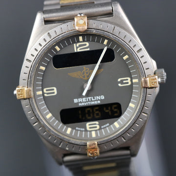 Breitling Navitimer Aerospace – Ref F56059 – Titanium and Gold -Quartz – Full Set