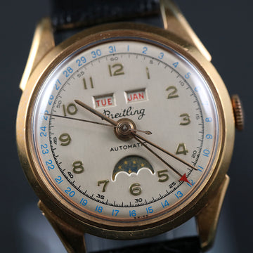 Breitling Datora Triple Calendar – Moonphase – 35mm – SS and Gold – Automatic Movt