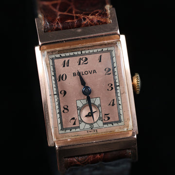 Bulova Tank – 14K Red Gold – 1940’s – Cal 8AH - Serviced