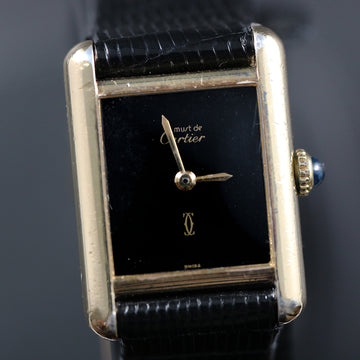 Cartier Tank Must De – Argent – Plaque Or – Cal 78-1  - Small size