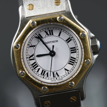 Cartier Santos Octagon Automatic in stainless steel and gold – 25mm