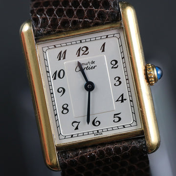 Cartier tank Must De Vermeil – Quartz - Midsize