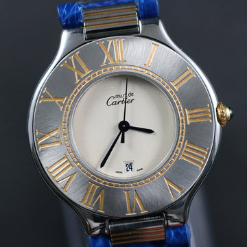 Cartier Must de Cartier 21 – Ref 9010 - SS and gold - quartz movt – 35mm - Unisex