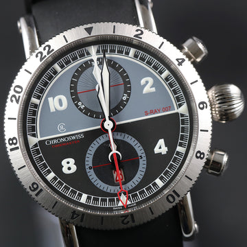 ChronoSwiss GMT S-Ray 007- Special Edition- Ref CH7533G-DN in SS with caliber C754 – FULL SET