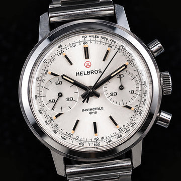 Helbros Invicible Chronograph – Valjoux 7733 - SS – 35mm - Serviced
