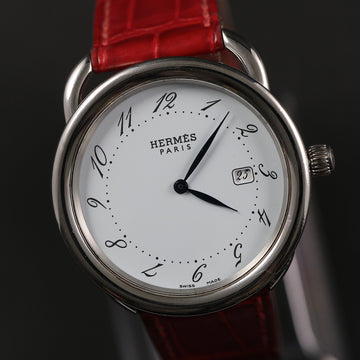 Hermes Arceau AR5.710 - SS – White dial – Quartz ETA