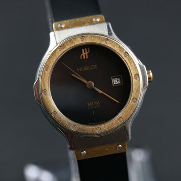 Hublot MDM Geneve – Ref 1391.2.044 - quartz mvt - Gold and SS – Full Set