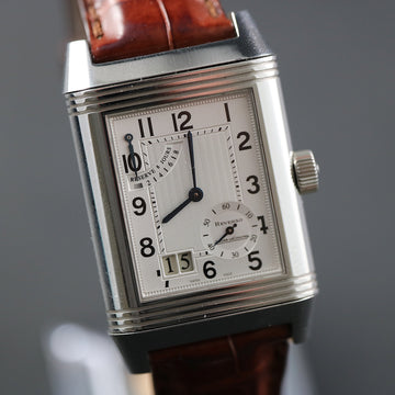 Jaeger Lecoultre Reverso Grande Date – Ref 240.8.15 in stainless steel – Full Set