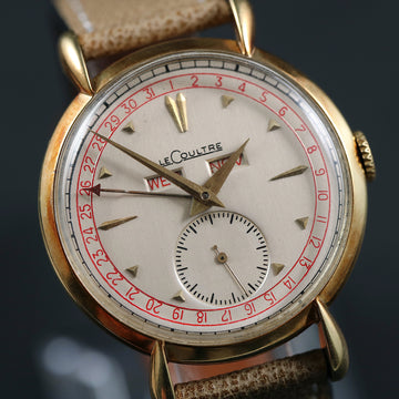 Lecoultre Triple Calendar – Cal 12 ½ LC – 14K yellow gold – 1940’s