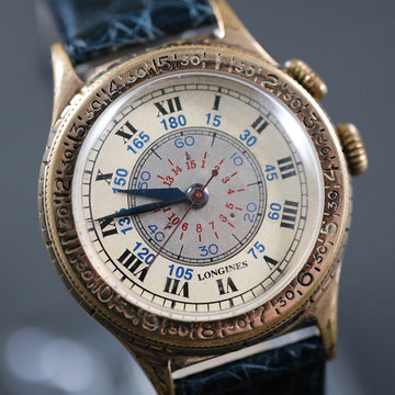 Longines Lindbergh Hour Angle in 10K YG filled - 1943 - Original timepiece