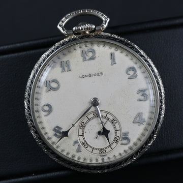 Longines – 14 white gold filled – Cal 17.89 ABC – 44mm -1925