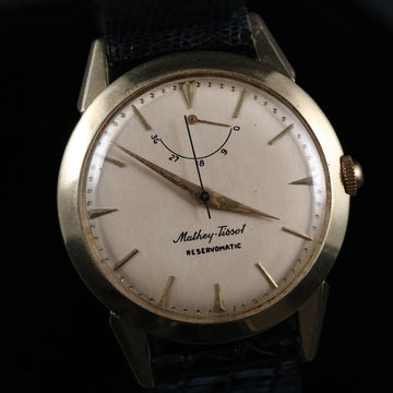 Mathey Tissot Reservomatic – 14K YG - 1960’s - Serviced