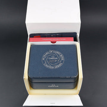 Omega box 40 Years of James Bond – Limited Edition – 2010 – Card Holder –booklet – Tag – outer box