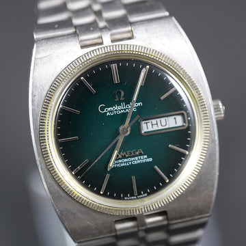 Omega Constellation chronometer in SS with green dial - Cal. 751 - 1969