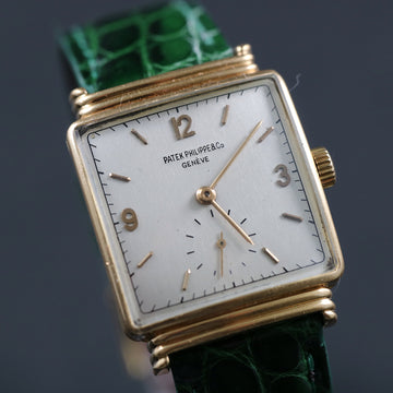 Patek Philippe Square with ribbed hooded lugs – Ref 1575 – 18K yellow gold – Cal 10-110 – 1940’s - Serviced