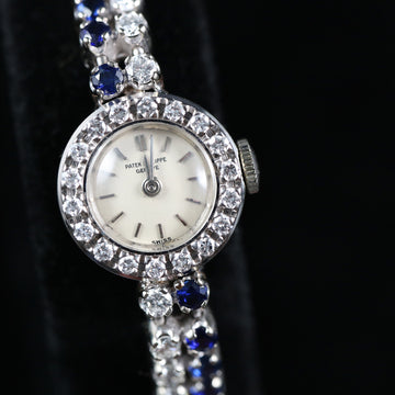 Patek Philippe Cocktail watch with diamond and sapphire – 18K WG – Cal 13.5-320 – 1960’s