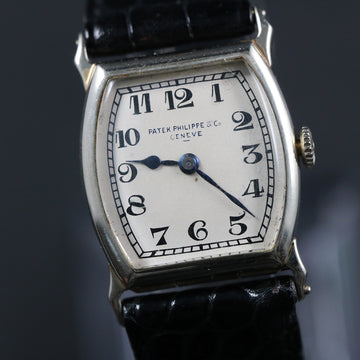 Patek Philippe Tonneau – 18K WG – Cal 9 – 1924 - Full Set - Serviced
