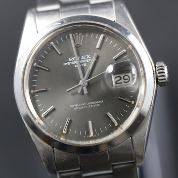 Rolex Oyster Perpetual Date with ref 1500 from 1978 with grey dial with caliber 1520