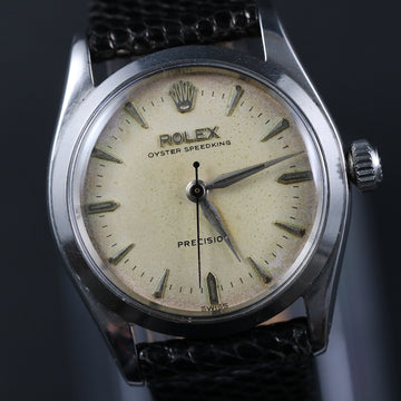 Rolex Precision – Speedking – Ref 6420 – SS – Cal 1210 - 1957 – Rare - Serviced