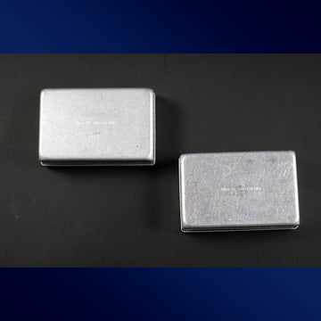 Rolex Watch Part Tin Box in Aluminum from the 1950’s