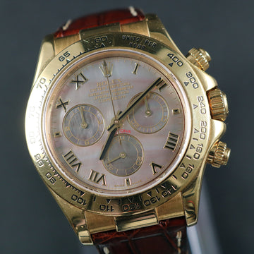 Rolex Daytona 116518 – 18K YG - MOP dial - Cal 4130 – Full Set