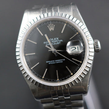 Rolex Oyster Perpetual Datejust 16030 with black dial – SS – Cal 3035 – 1982 - Serviced
