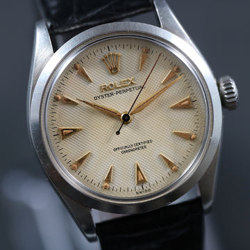 Rolex Oyster Perpetual Ref 6284 – Honeycomb dial with caliber A260 from 1954