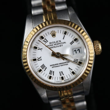 Rolex Oyster Perpetual Datejust – Ref 69173 – 2 tone -Enamel dial – 1986 – Full Set - One owner