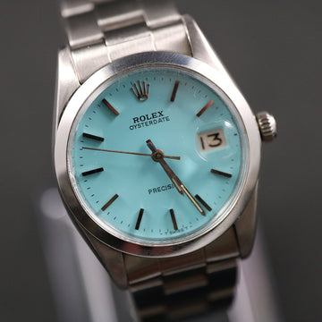 Rolex Oysterdate Precision with Tiffany redone dial - Ref 6694 with caliber 1225 in stainless steel from 1965