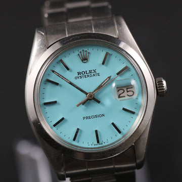 Rolex Oysterdate Precision with Tiffany redone dial - Ref 6694 - Cal 1225- SS - 1975 - Serviced