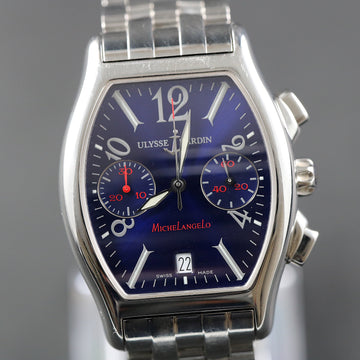 Ulysse Nardin MicheLangelo chronograph with ref 563-42 - blue dial - Serviced