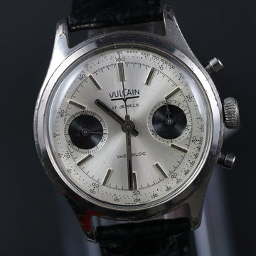 Vulcain 36.50mm chronograph with Panda dial and Valjoux 7733 from the 1970’s - Serviced